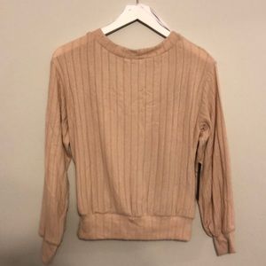 NWT Lulus Cross Front Sweater, Reversible. Size S